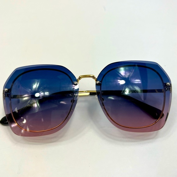 JOHN VARVANTOS LADIES GOLD METAL SUNGLASSES - Picture 10 of 11